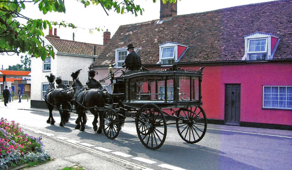 Hearse with team