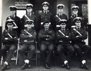 Maxwell in the RAF Military Police Ruislip 1955